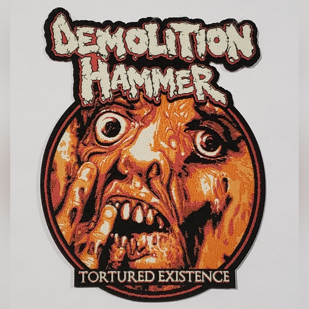 Demolition Hammer Tortured Existence Woven Patch New